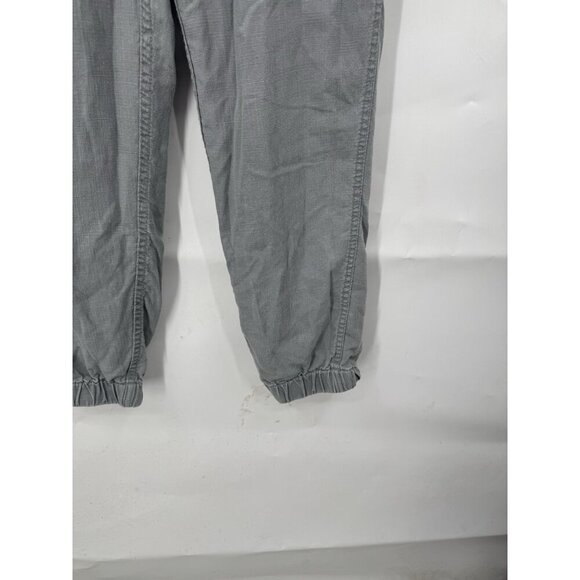 J. Crew Linen Lyocell Tapered Pant Women 6 Silver Casual Beach Summer Lounge - Picture 8 of 9